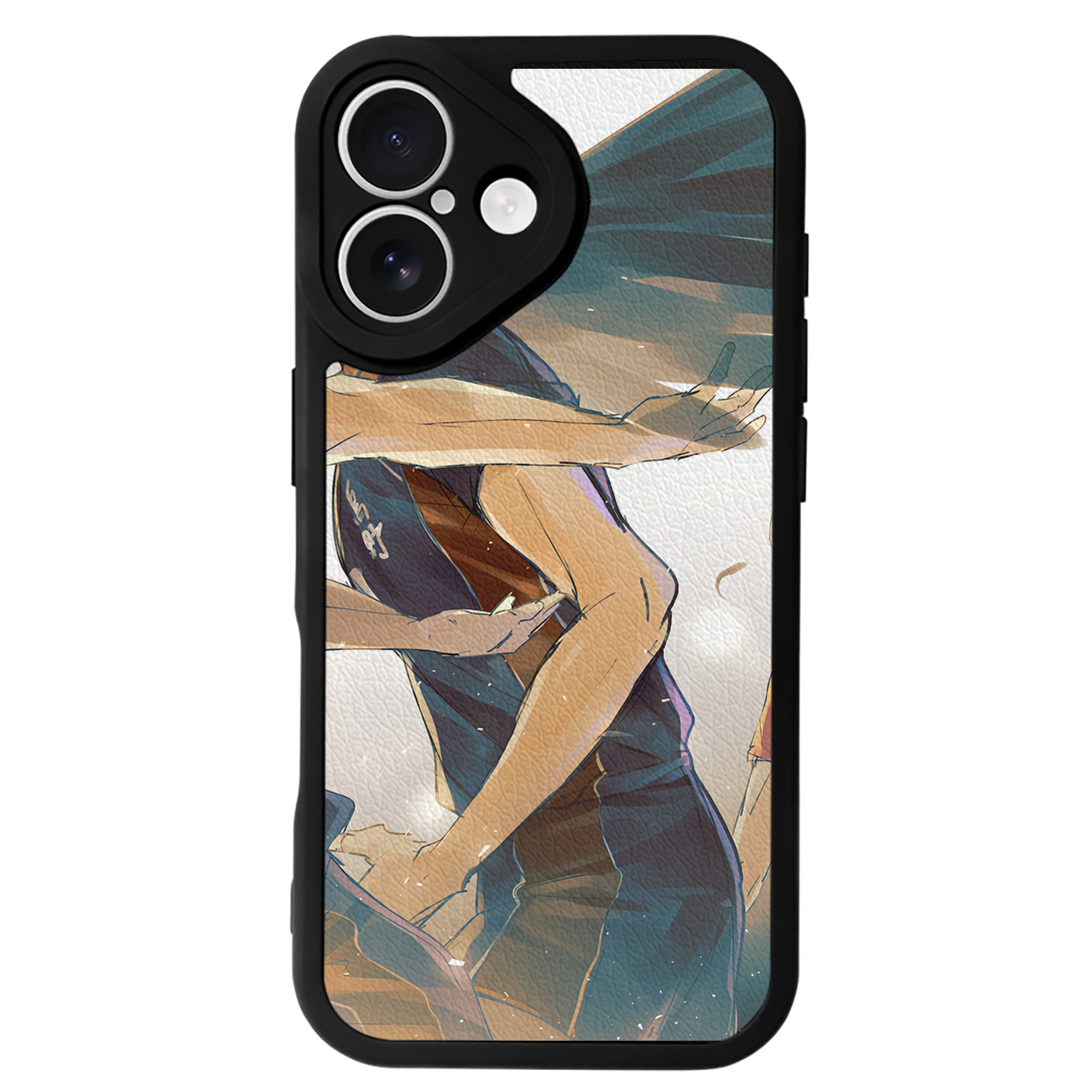 （画像用） ハイキュー!! Haikyu!! 【iPhone 16シリーズ対応】シリコンスマホケース（レザー調） 材質：シリコン
